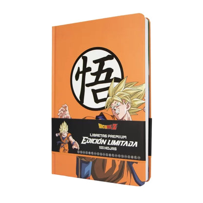 Libreta Dragon Ball Z con Stickers y Poster Super Saiyajin
