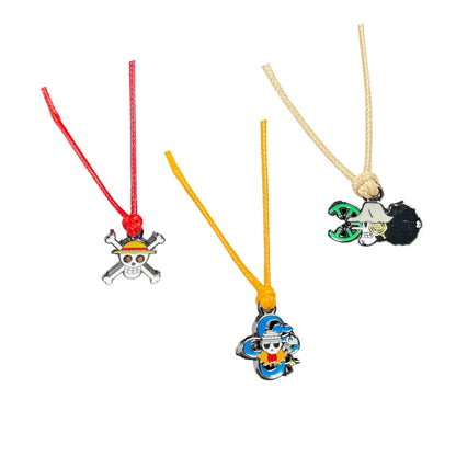 Pulseras De La Amistad Set 3 Pzs One Piece - Mugiwara (Luffy, Nami, Usopp)