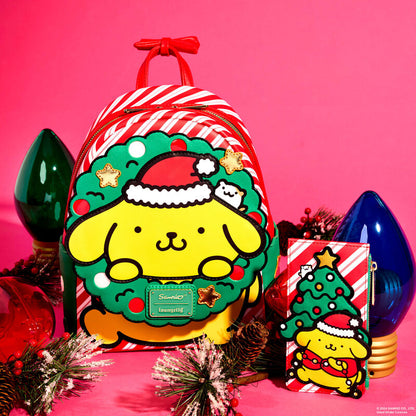 Loungefly Mini Backpack Sanrio Pompompurin Navidad Con Luz