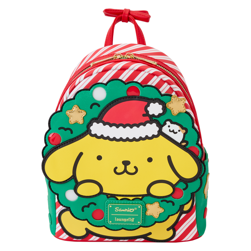 Loungefly Mini Backpack Sanrio Pompompurin Navidad Con Luz