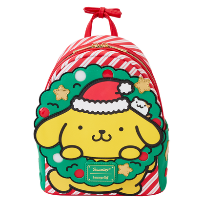 Loungefly Mini Backpack Sanrio Pompompurin Navidad Con Luz