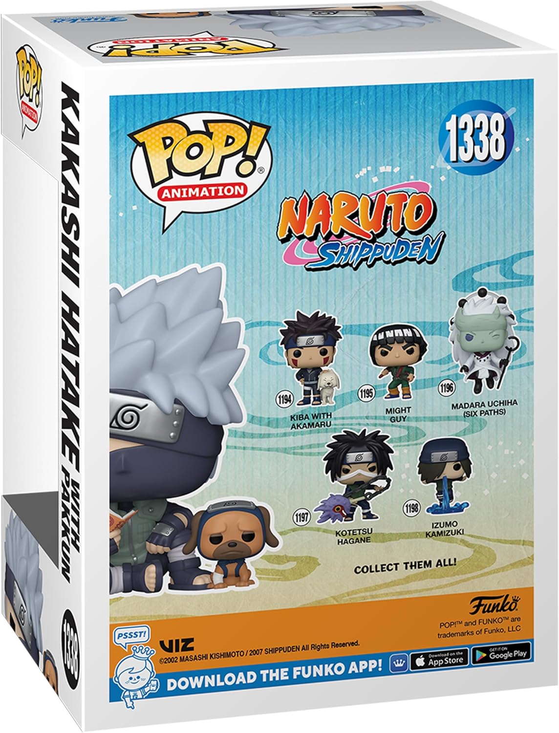 Funko Pop Naruto Shippuden 1338 Kakashi con Pakkun