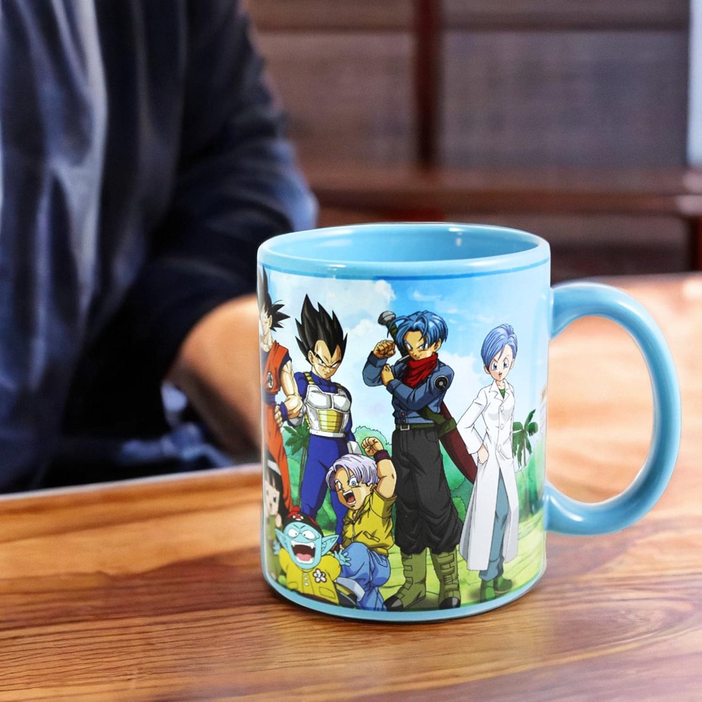 Taza Dragon Ball Super Vegeta, Goku y Future Trunks