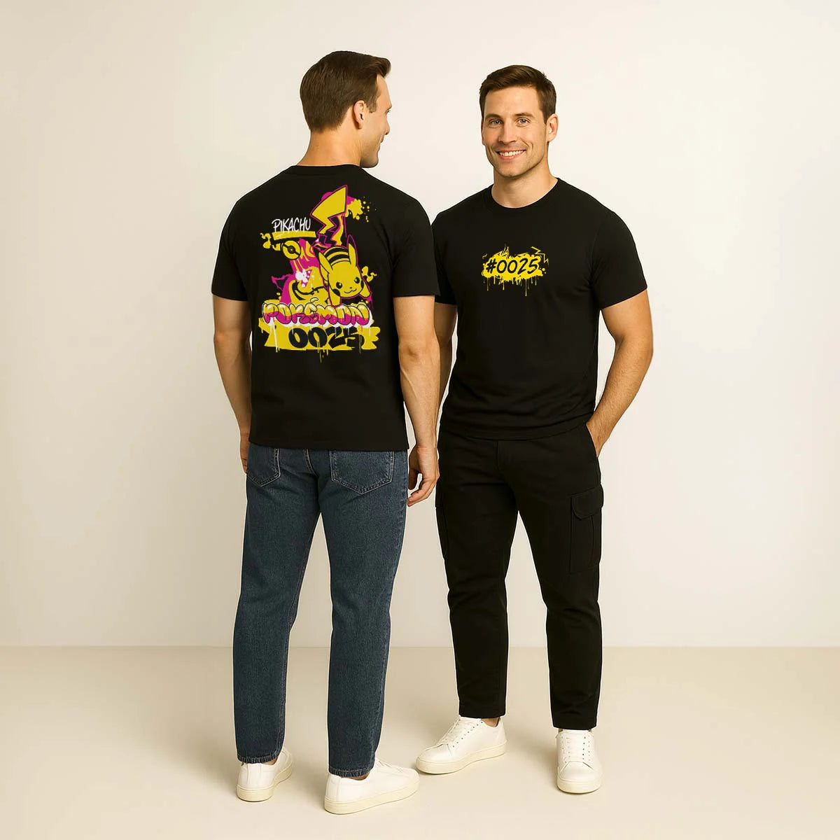 Playera Pikachu Graffiti - Pokémon