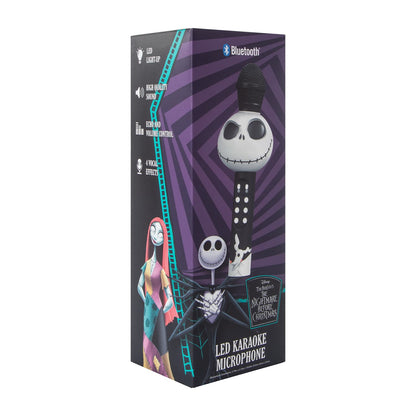 Micrófono Karaoke LED Bluetooth Jack Skellington – El Extraño Mundo de Jack