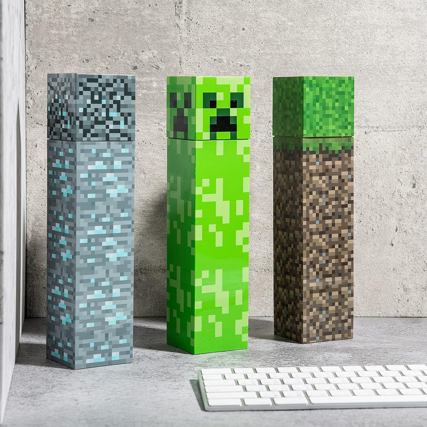 Botella De Agua Cuadrada Minecraft Creeper