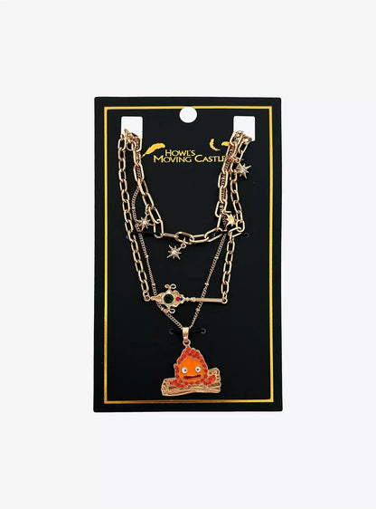 Set de Collar Studio Ghibli® Howl's Moving Castle Calcifer