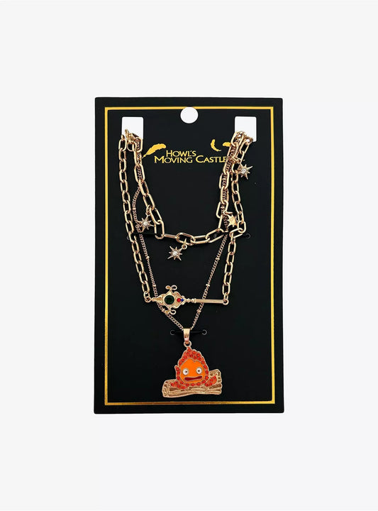 Set de Collar Studio Ghibli® Howl's Moving Castle Calcifer
