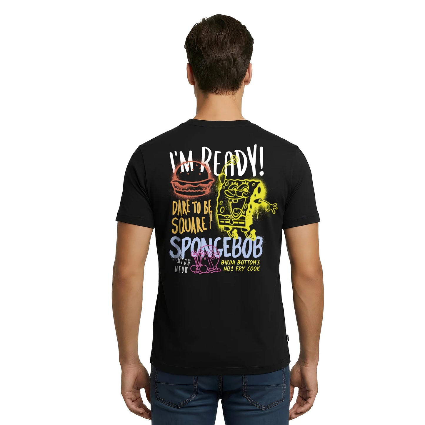 Playera "I'm Ready" Graffiti - Bob Esponja