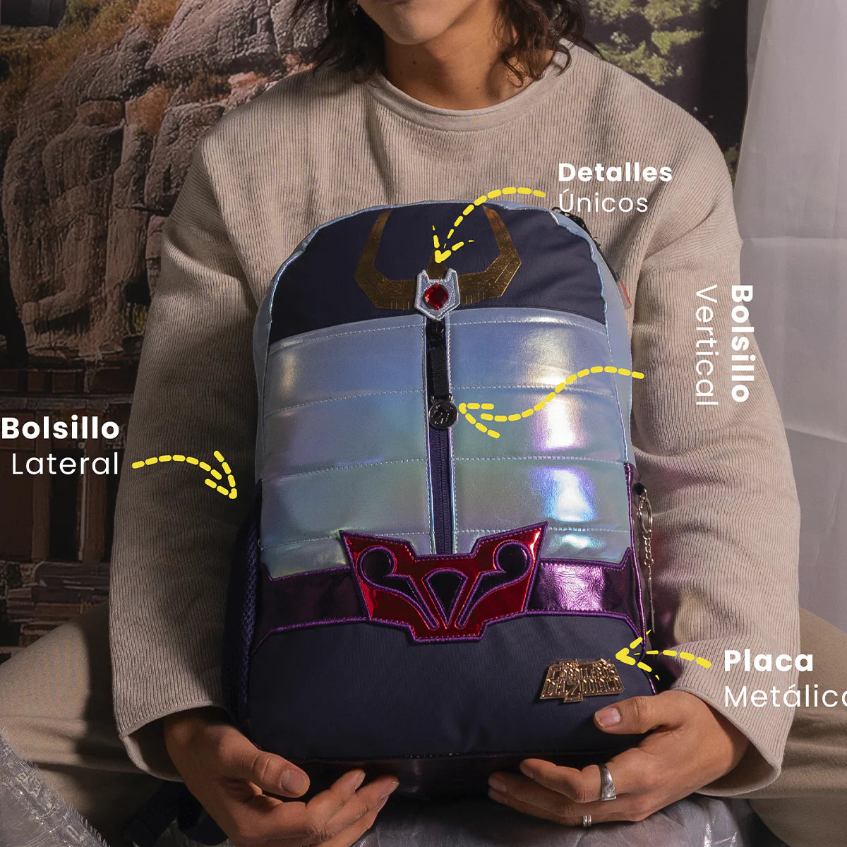Mochila Caballeros Del Zodiaco - Fénix Armadura De Bronce