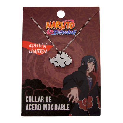 Collar Naruto Acero Inoxidable Chapa de Oro 18 K Akatsuki