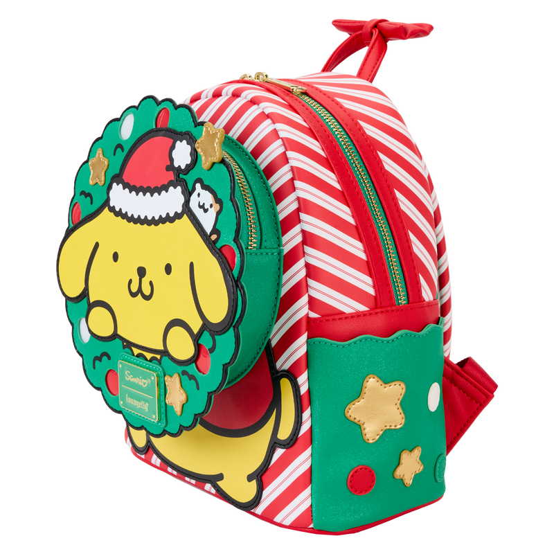 Loungefly Mini Backpack Sanrio Pompompurin Navidad Con Luz