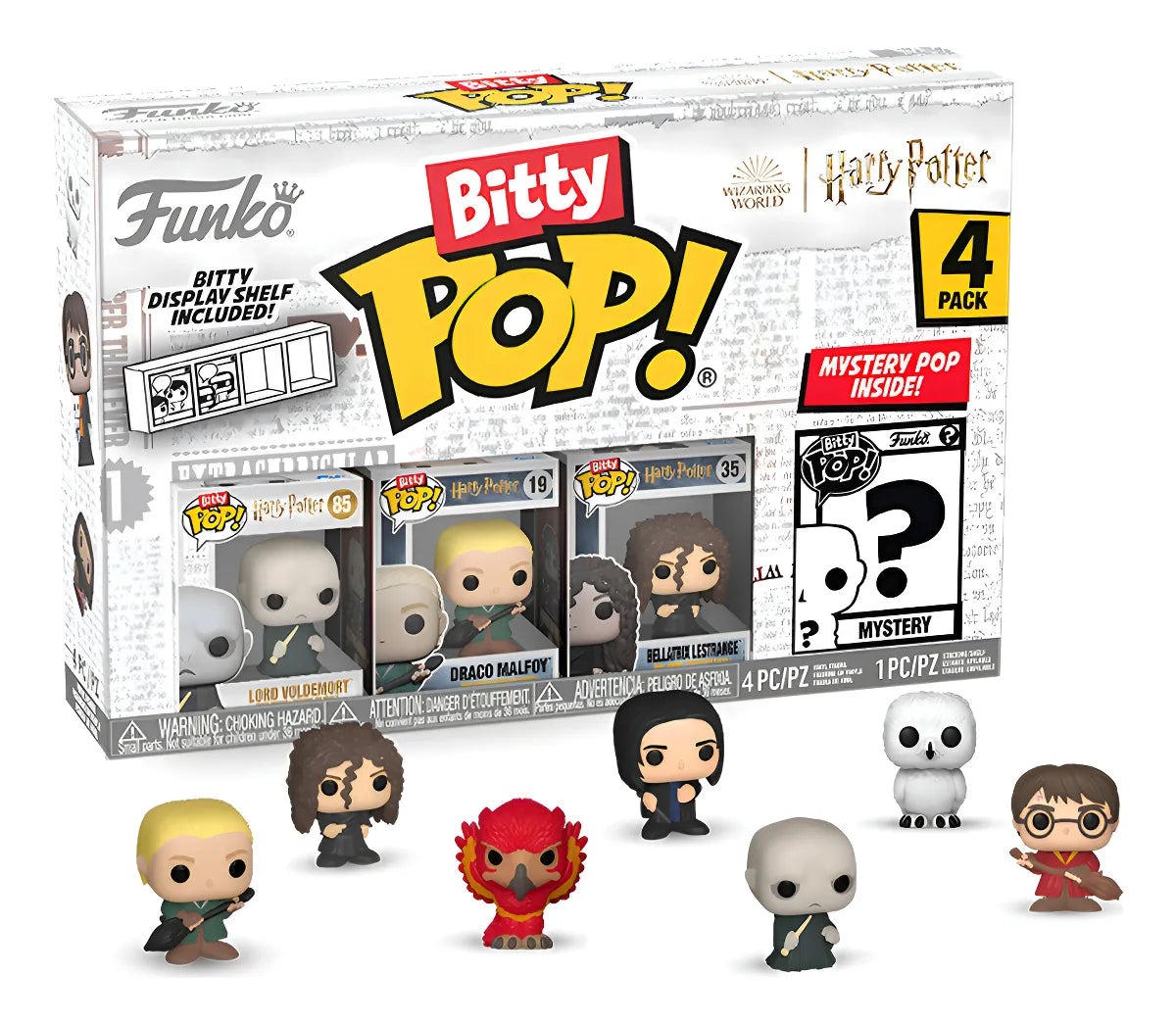 Funko Bitty Pop: Harry Potter - Voldemort 4 Pack Evergreen