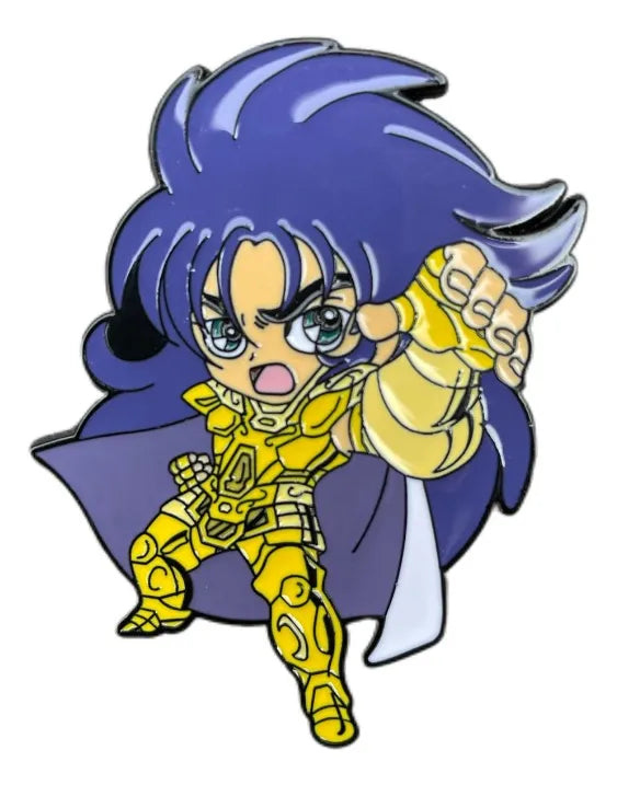 Set 4 Pines Metalicos Kanon, Mu Aldebaran - Caballeros Del Zodiaco
