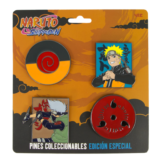 Pin Naruto Personajes Kit 4 Coleccionables Edición Especial