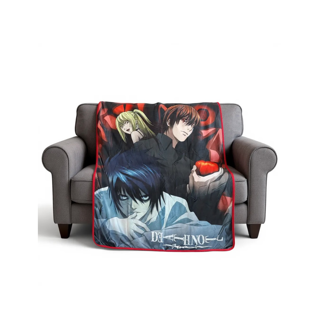 Frazada Death Note – Light, L y Misa