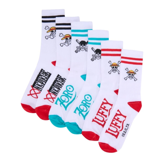 Calcetines  One Piece –  Monkey D. Luffy y Roronoa Zoro