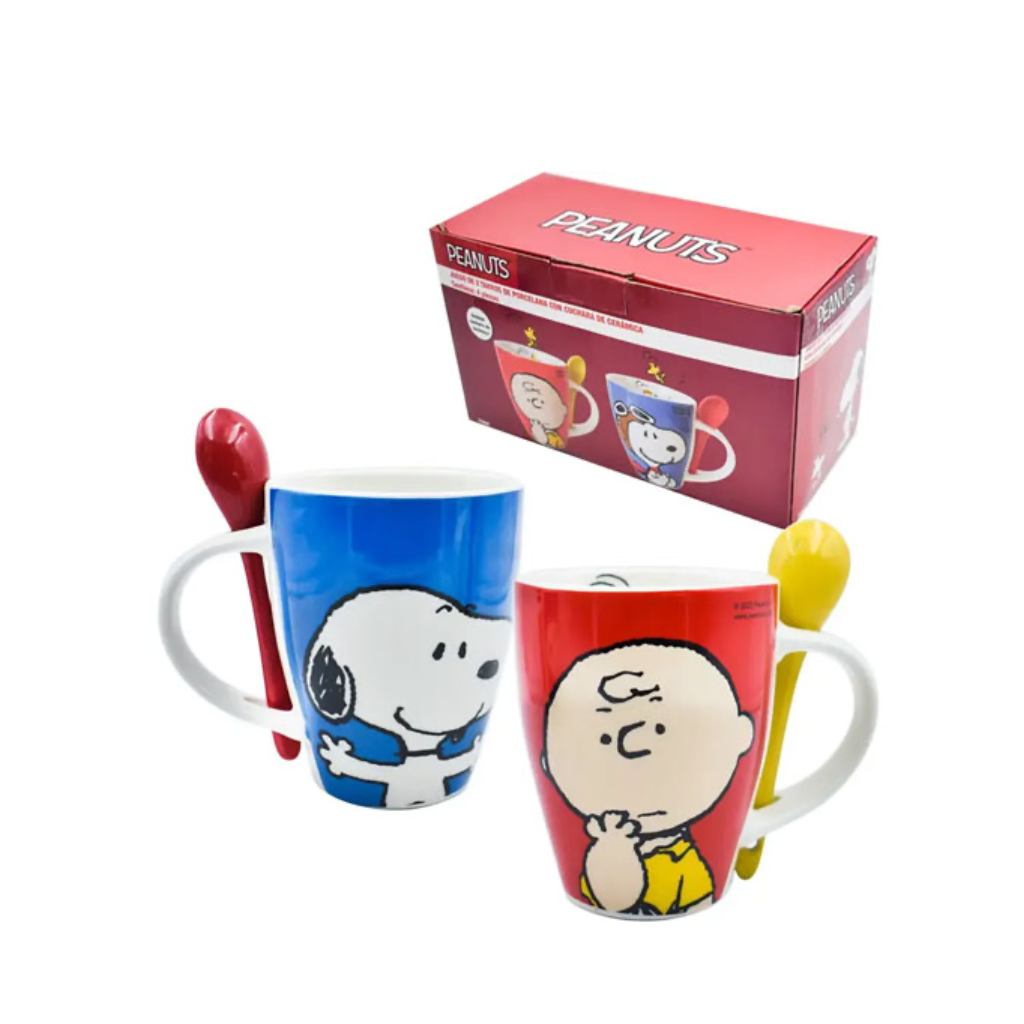 Set de Tazas Snoopy & Charlie Brown