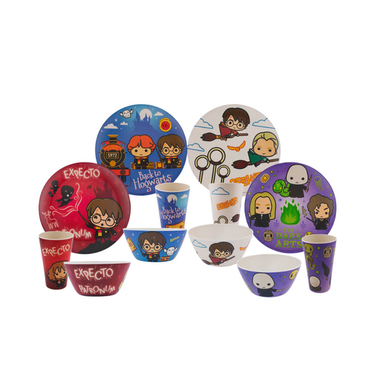 Vajilla De Bambú Harry Potter 12 Pzas