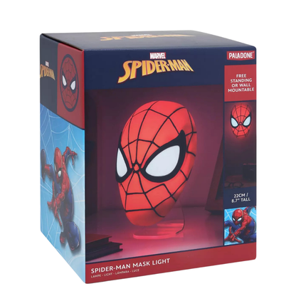 Lámpara con Figura de Máscara de Spider-Man de Marvel