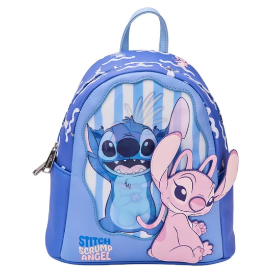 Mini Mochila Disney Stitch & Angela, Holografica  Trapos