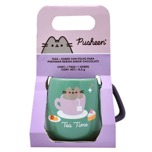 Taza Pusheen Tea Time con Chocolate