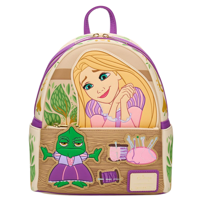 Mini Mochila Loungefly Disney Tangled Rapunzel & Pascal Dress