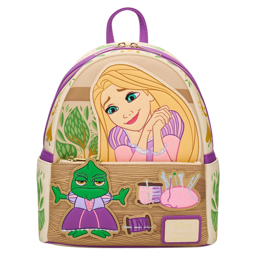 Mini Mochila Loungefly Disney Tangled Rapunzel & Pascal Dress