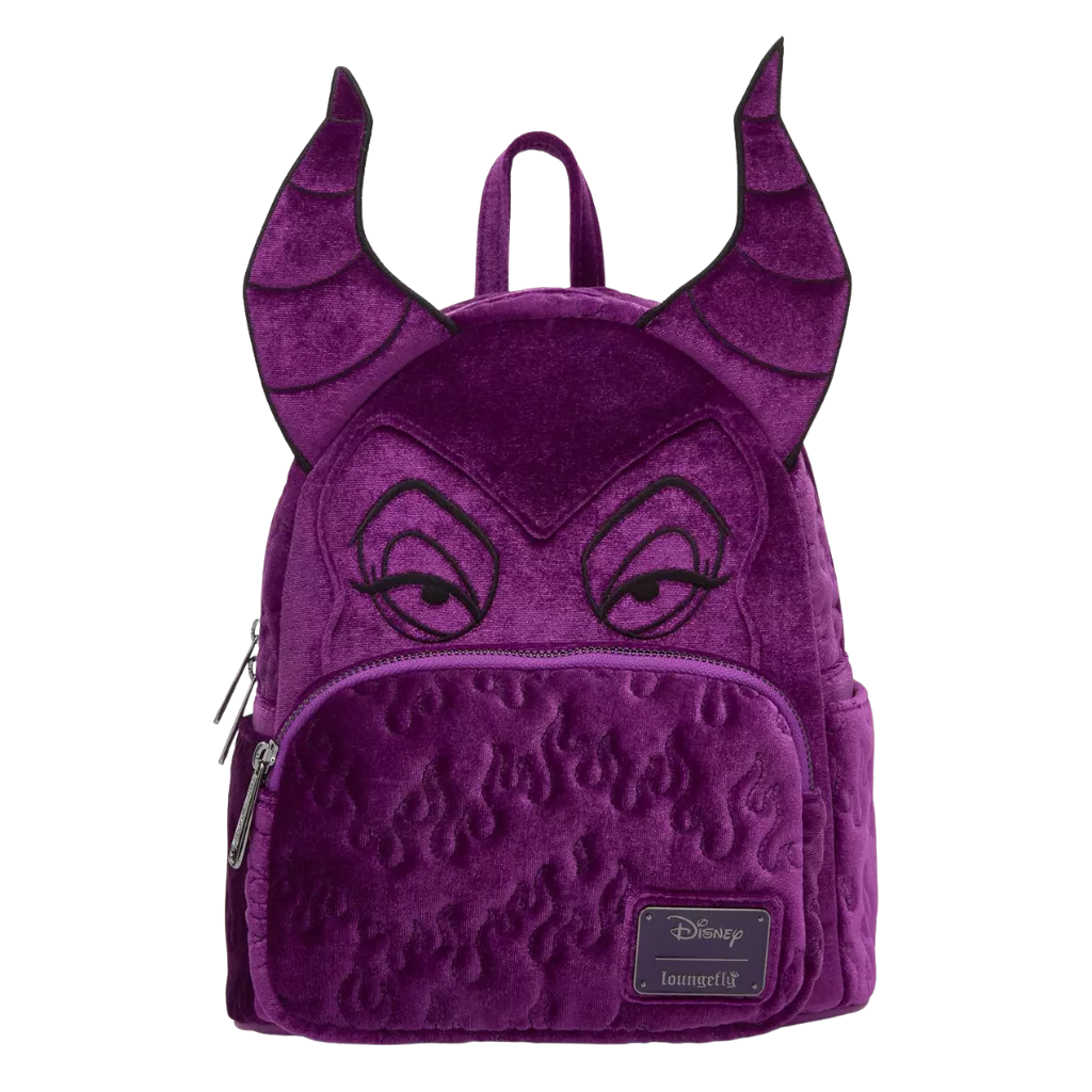 Mini Mochila Loungefly Disney Sleeping Beauty Purple Velvet Maleficent