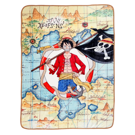 Frazada Monkey D. Luffy Mapa Retrato