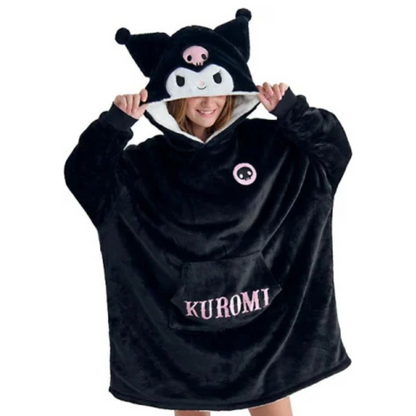 Maxisudadera Sanrio Reversible Kuromi - Hello Kitty