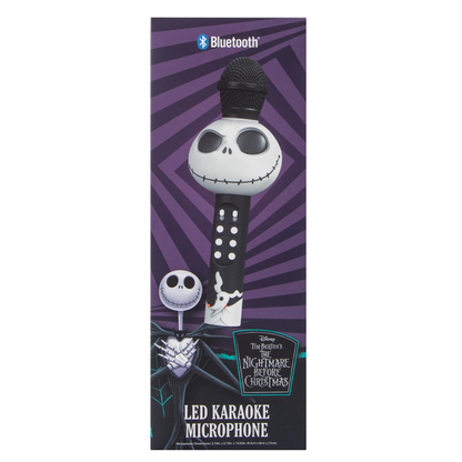 Micrófono Karaoke LED Bluetooth Jack Skellington – El Extraño Mundo de Jack