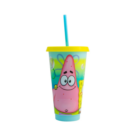 Vaso con Popote Bob Esponja