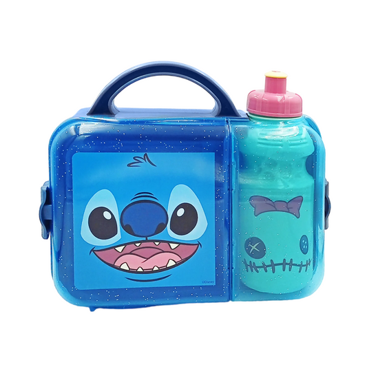 Lonchera Stitch & Trapos con Botella