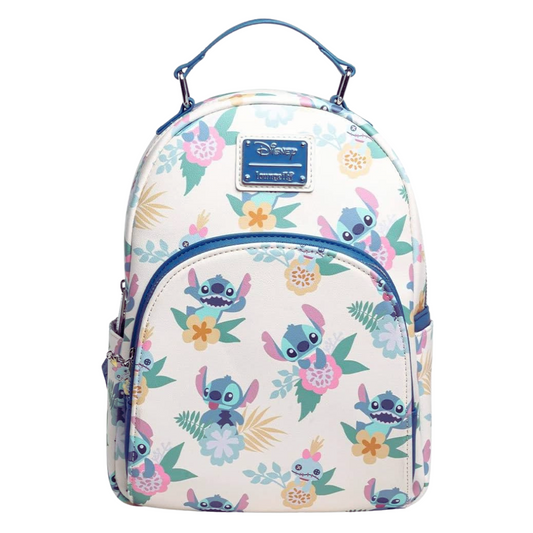 Mini Mochila Loungefly x Disney Lilo & Stitch -  con Flores Hawaianas