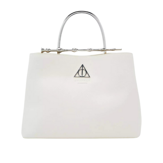 Bolso Loungefly Harry Potter con Varita de Saúco en Crema
