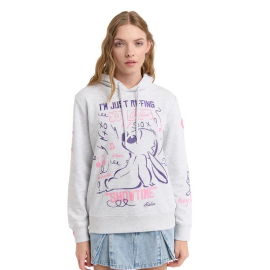 Sudadera Stitch con Gorro – "I’m Just Riffing"