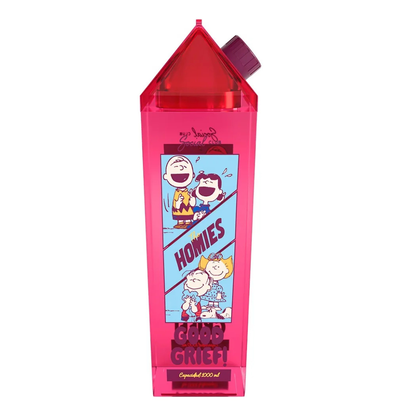 Botella De Agua Cuadrada 1 Lt Snoopy & Hommies