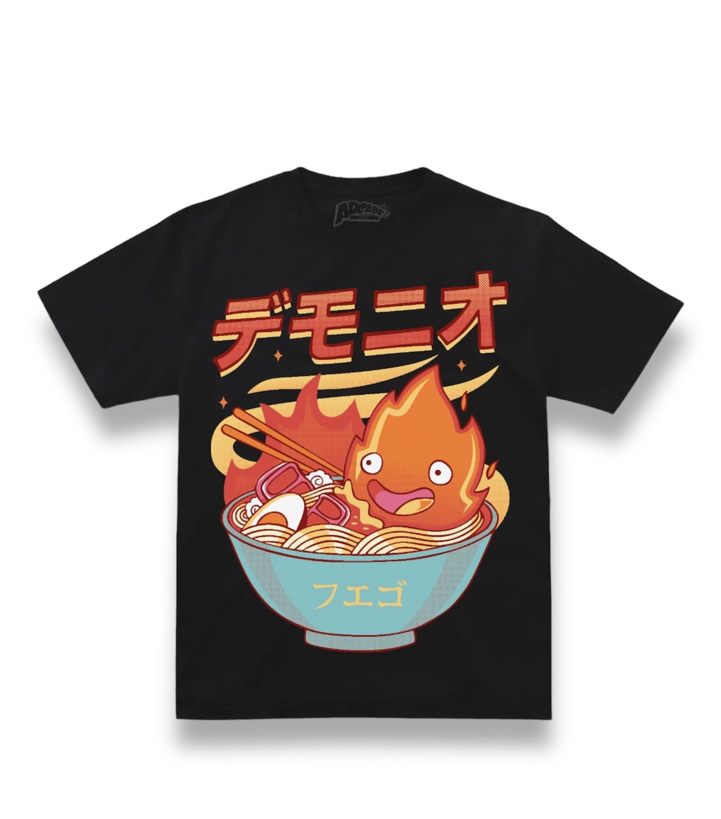 Playera Calcifer Ramen - Studio Ghibli