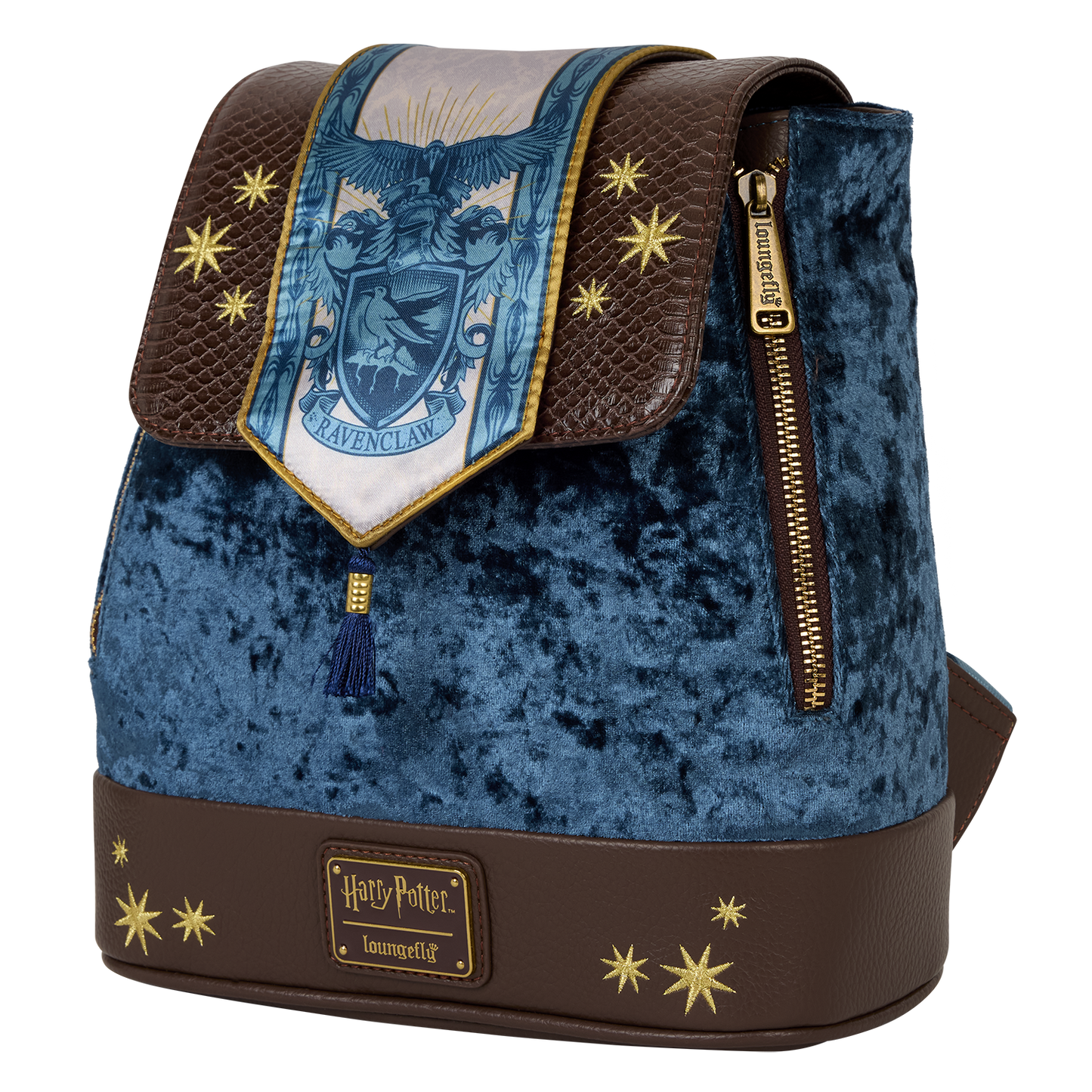 Mini Mochila Loungefly de Terciopelo Ravenclaw de Harry Potter