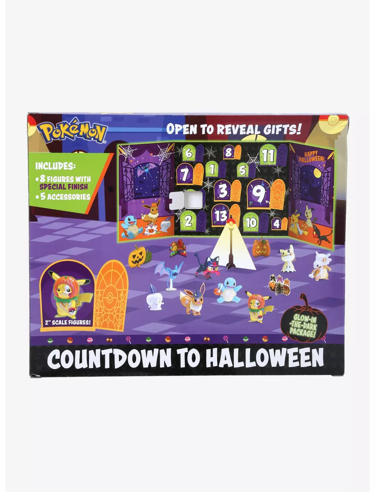 Calendario Figuras de Pokémon para Halloween