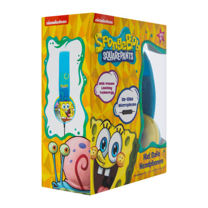 Auriculares Infantil Con Micrófono Bob Esponja