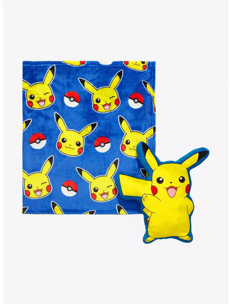 Set Frazada y Cojin de Pokémon Pikachu