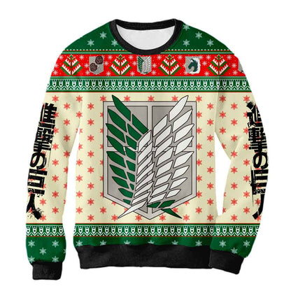 Sudadera Navideña Attack on Titan