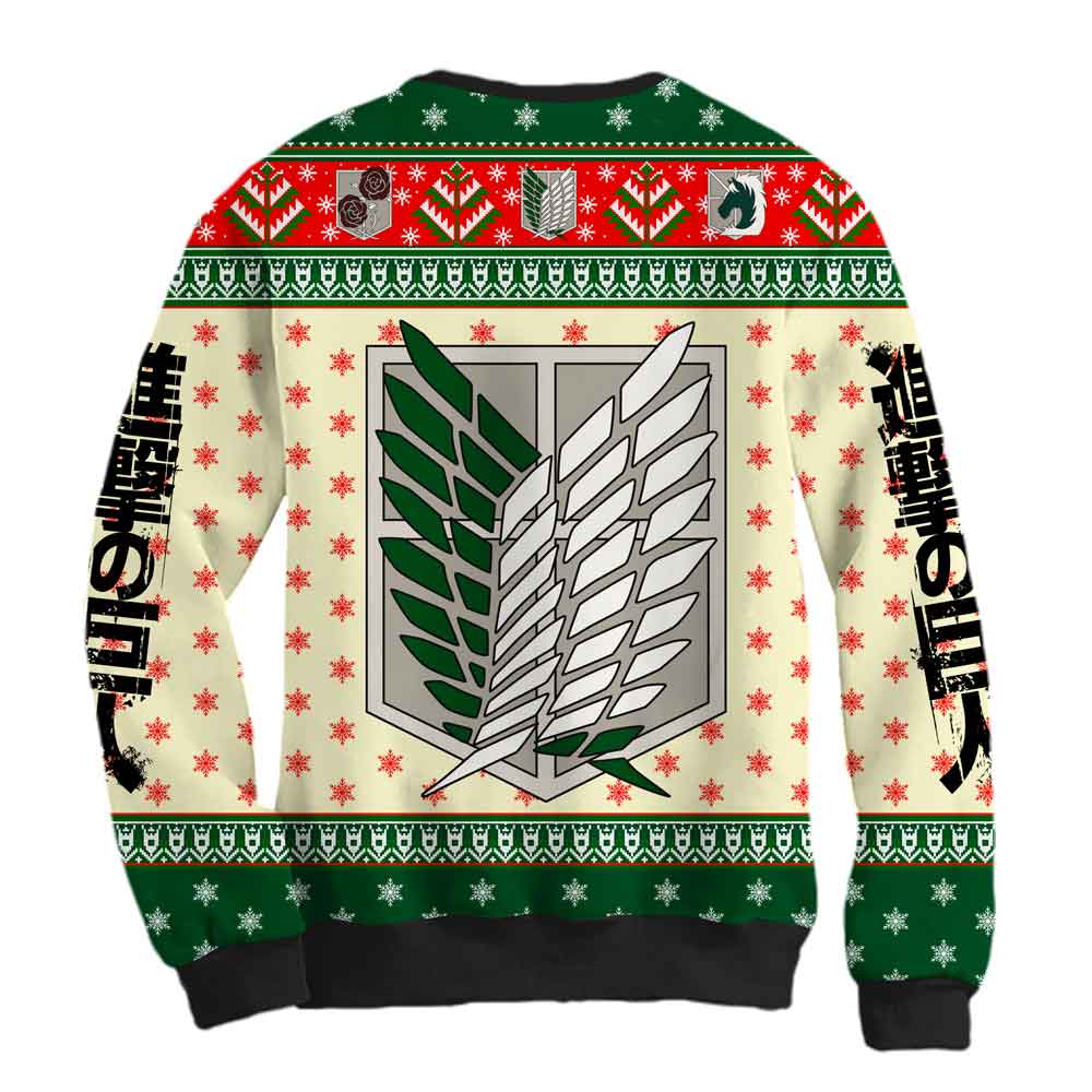 Sudadera Navideña Attack on Titan