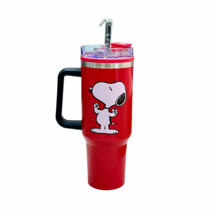 Termo Snoopy con Asa y Popote