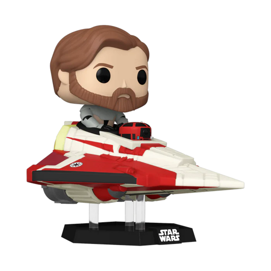 Funko Pop! Rides Star Wars: Obi Wan Kenobi in Delta-7 Jedi Starfighter #641