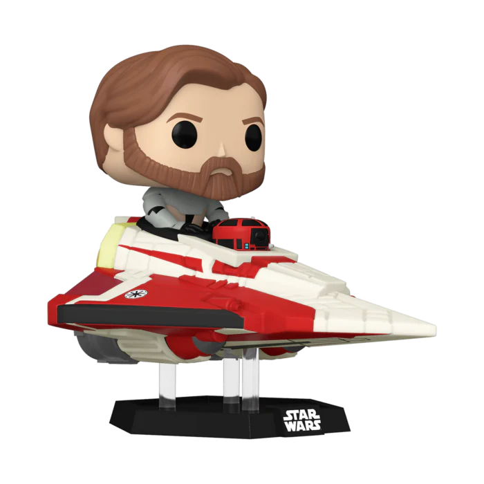 Funko Pop! Rides Star Wars: Obi Wan Kenobi in Delta-7 Jedi Starfighter #641