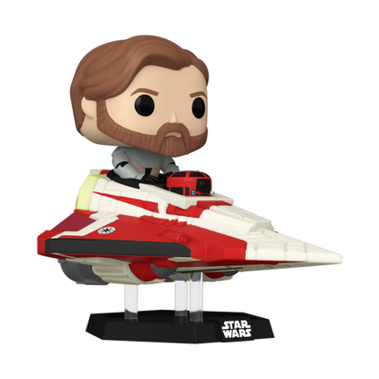 Funko Pop! Rides Star Wars: Obi Wan Kenobi in Delta-7 Jedi Starfighter #641
