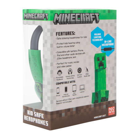 Audífonos Minecraft de Creeper